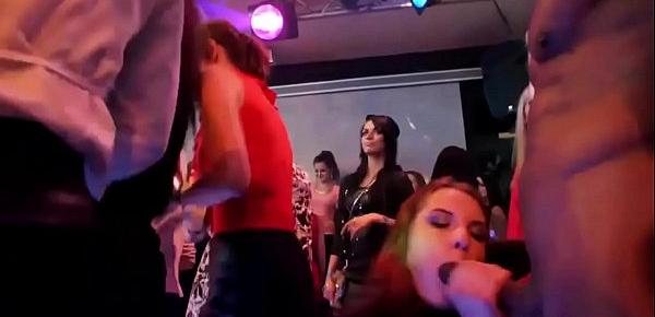  Cock Crazy Girls Expose CFNM Strippers At Party